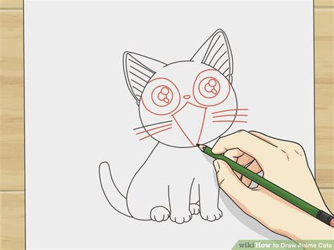 How To Draw Anime Cats Cat Face Drawing Kitten Drawing Easy Cartoon