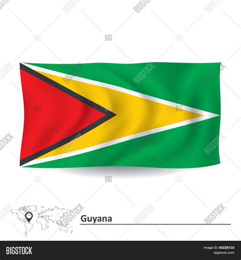 Flag Guyana Vector Vector Photo Free Trial Bigstock