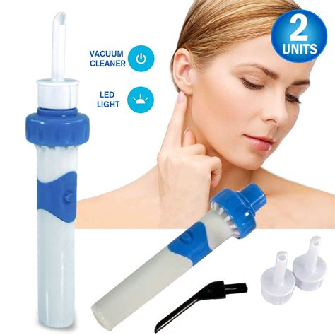 2pc Ear Wax Vacuum Removal Kit Easiest Ear Cleaner And Ear Wax Removal