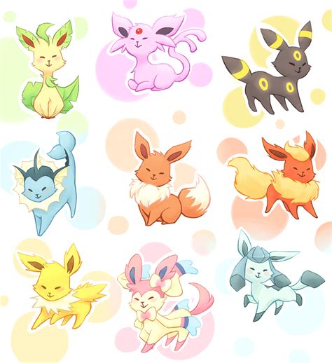 Cute Eeveelutions Wallpapers Wallpaper Cave