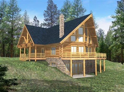 3 bedroom house designs are perfect for small families to live comfortably, with sufficient space and privacy for each person, and also accommodate guests when they visit. 6 Bedroom, 3 Bath Log Cabin House Plan - #ALP-04Y7 ...