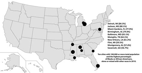 List Of Us Cities With Large African American Populations