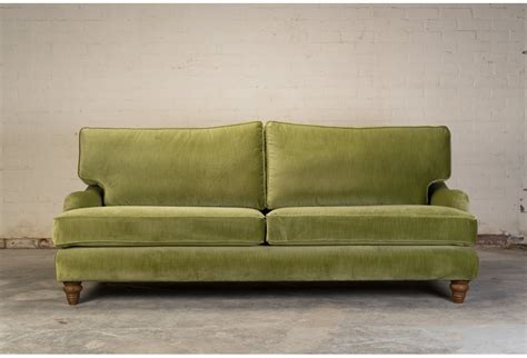 Howard Seater Sofa In Vintage Velvet Willow