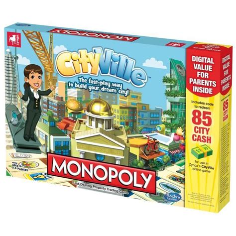 Hasbro Cityville Monopoly Cartes And Plateau Jeux Cdiscount Jeux Jouets