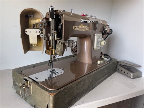 Vintage WORKING Fleetwood Zig Zag Sewing Machine MCM Retro Etsy