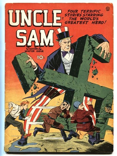 Uncle Sam Quarterly 5 1942 HITLER MUSSOLINI TOJO Cover Golden Age