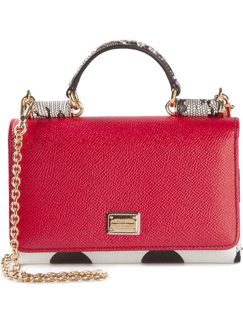 Lyst Dolce Gabbana Small Miss Sicily Shoulder Bag In Red