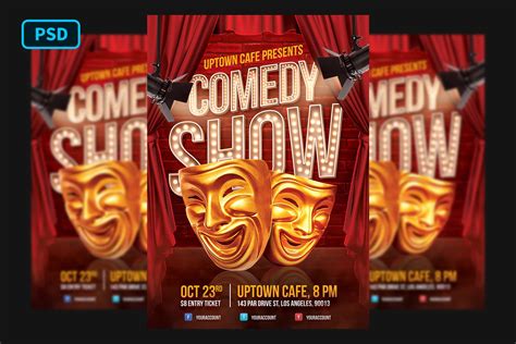 They pack a lot of laughs into. Comedy Show Flyer Template (306633) | Flyers | Design Bundles