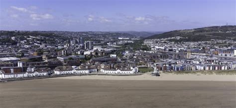 Aerial View Of Swansea City Editorial Stock Image Image Of Swansea