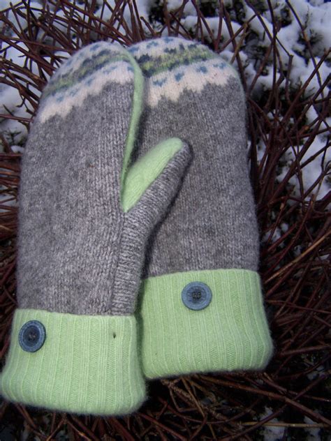 Wool Mittens From Sweaters Lined With Fleece Pattern Rebecca Mae Designs