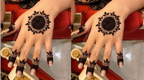 Easy Round Designgol Tikka Mehndi For Hands 2021 Fashionglint