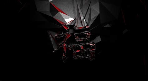 501950 1920x1080 Minimalism Red Low Poly Abstract Digital Art