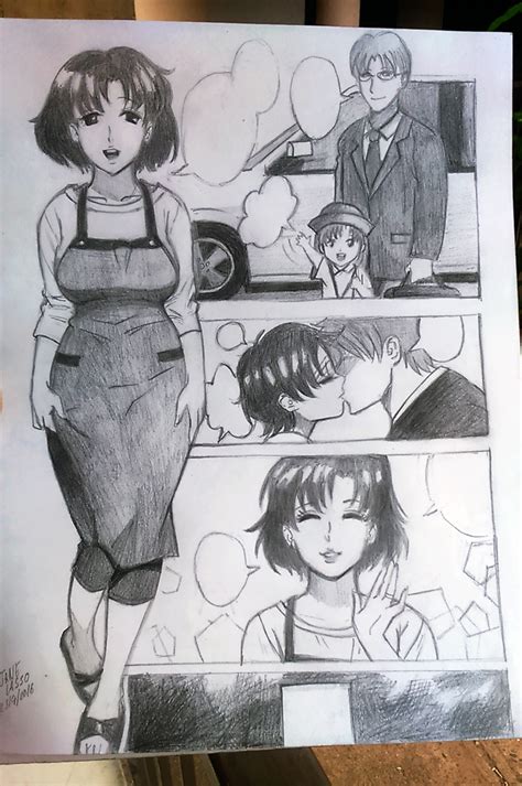 Dibujos Y Sketches De Jane Lasso Imitando Una Página De Manga