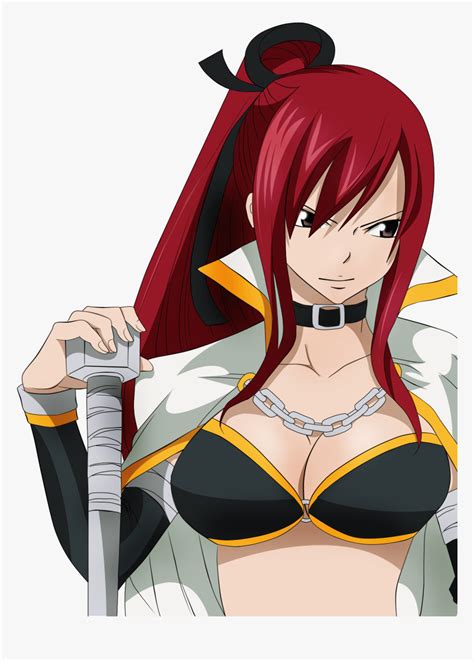 Erza Scarlet Fairy Tail Sexy Hd Png Download Anime Sexy Erza Scarlet 860x1200 Download Hd