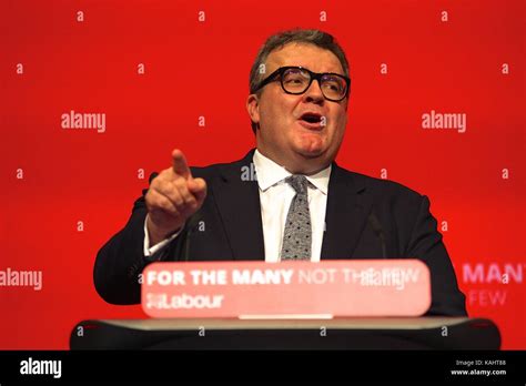 Tom Watson Deputy Leader Of The Labour Party Gives His Speech At The