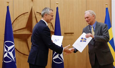 Finland and Sweden officially have officially asked to join NATO. Here 