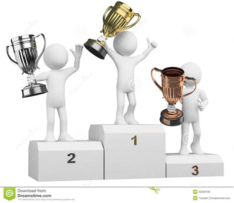 800 metre olympic gold, silver and bronze medal winners on the winners rostrum at the 1948 london olympics at wembley stadium. 3D Athletes On The Podium Of Winners Royalty Free Stock ...