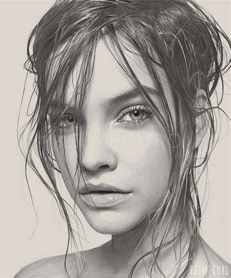 Lady B On Behance Barbara Palvin Close Up Faces Pencil Portrait