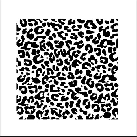 Wild01 Reusable 7mil Laser Cut Stencil Leopard Pattern