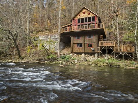 It is stocked in the park and the owner told me that we are 1/4 mile downstream from point where they stock. Lodge vacation rental in Little Pigeon River from VRBO.com ...