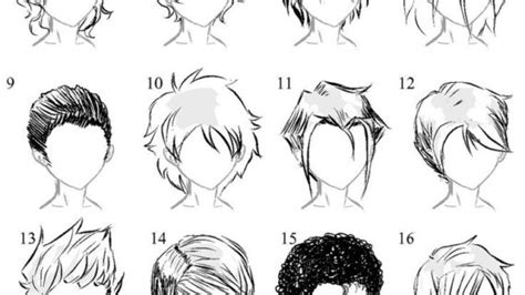 8 step anime boy s head face drawing tutorial animeoutline. Hairstyles Drawing at PaintingValley.com | Explore ...