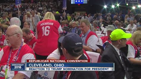 michigan delegation at republican national convention youtube