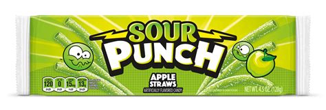 Sour Punch Apple Sour Straws 4 5oz Tray