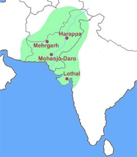 Major Cities During Indus Valley Civilization Source Wikipedia Download Scientific Diagram