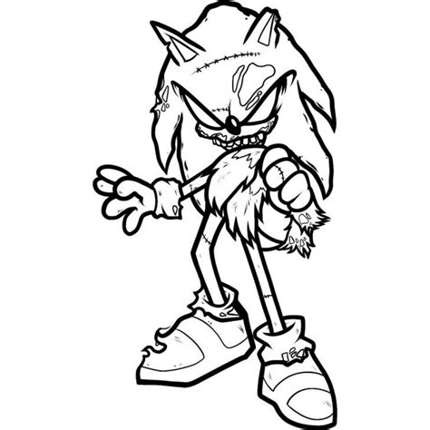 +30 Scary Sonic Coloring Pages Ideas