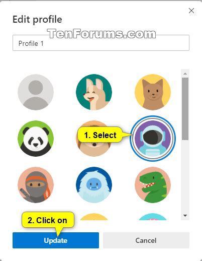 Microsoft Edge Profile Picture Change