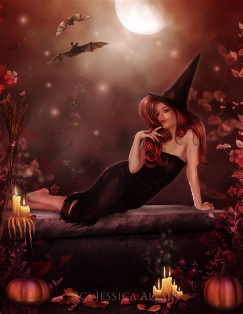 De Jessica Allain Fantasy Witch Witch Beautiful Witch