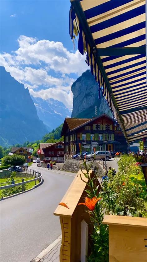 Beautiful Sunny View In Lauterbrunnen Switzerland Video Beautiful