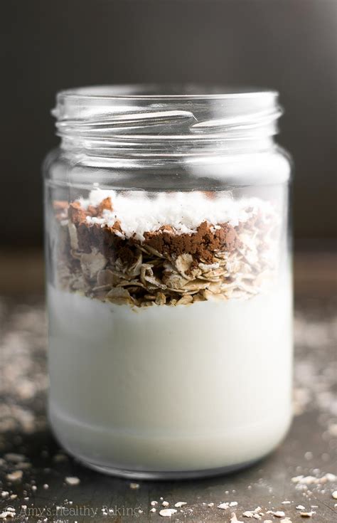 Easy protein overnight oats recipe. Almond Joy Protein Overnight Oats | Amy's Healthy Baking