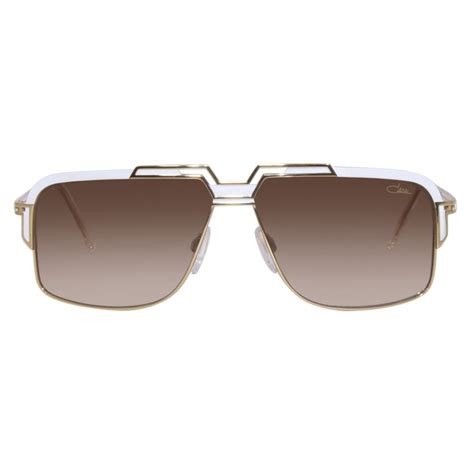 Cazal Vintage 9103 Legendary White Gold Brown Sunglasses Cazal Eyewear Avvenice