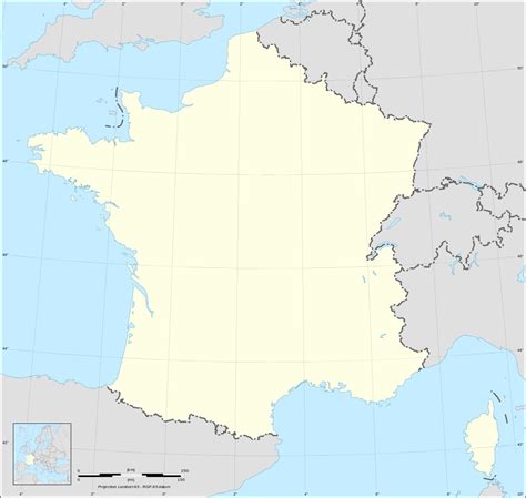 Share · tweet · pinterest. CARTE DE FRANCE VIERGE : fond de carte de France