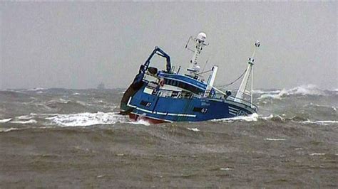 Peterhead Boat Tossed By Stormy Sea BBC News