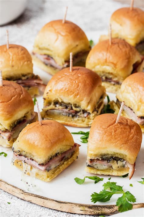 Ham And Swiss Mini Sandwich Appetizers For Parties Recipe Mini