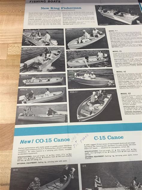 Alumacraft 1965 Fold Out Boat Brochure 1789763846