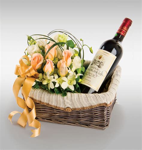 Select from a wide range of exquisite wine & champagne gift hampers featuring red and white wines, champagne, and decadent gourmet treats such as cheeses, artisan cookies, gourmet. Wine hampers Wine Hamper : Blissful Celebrations - Angel ...