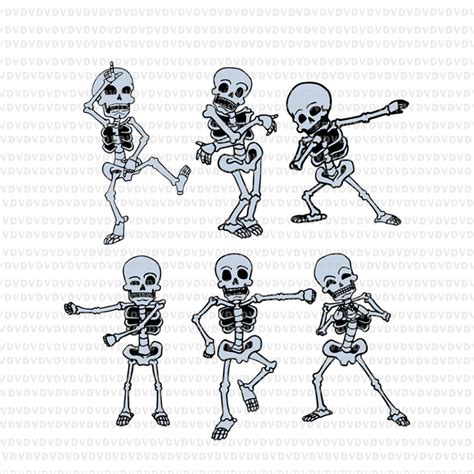 Dancing Skeleton Dabbing Skeletons Svg Dancing Skeleton Dabbing