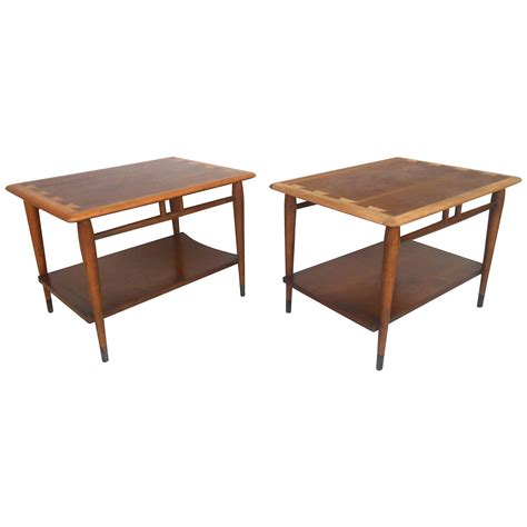 Pair Of Mid Century Modern Acclaim Style End Tables By Lane Furniture