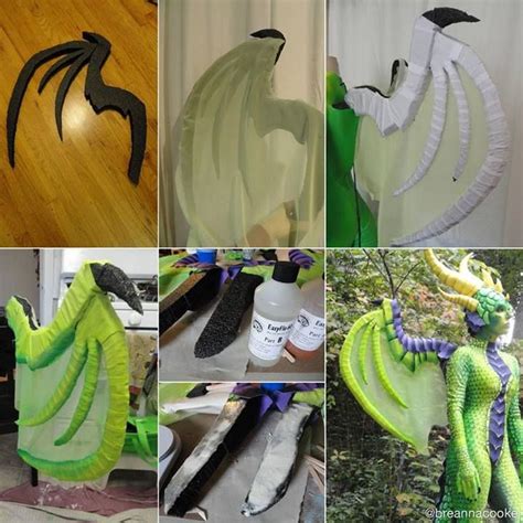 Create a fold line in each dragon wing. Dragon Costume | Dragon costume, Dragon halloween, Dragon wings