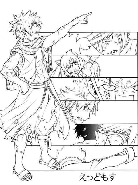 Free Printable Fairy Tail Coloring Pages Pdf