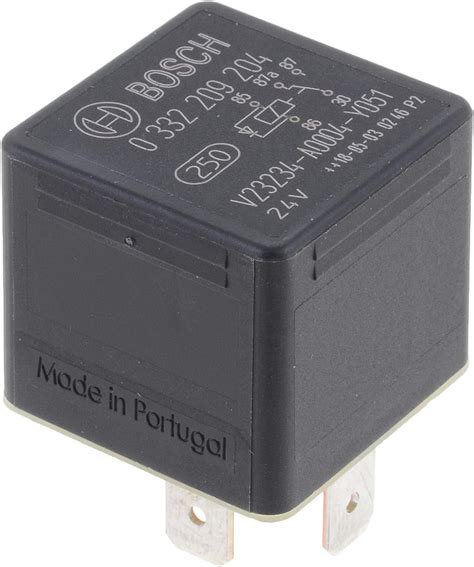 Bosch 0332209204 Mini Relay 24v 20a Ip5k4 Operating Temperature From