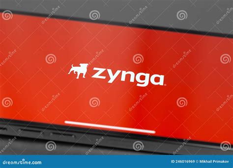 Zynga Logo On On Screen Smartphone Editorial Stock Image Image Of