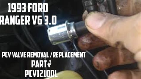 Removing Replacing Pcv Valve On 1993 Ford Ranger V6 30 Youtube