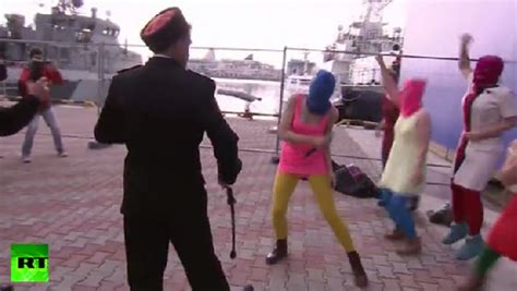 Watch Whip Wielding Russian Cossacks Attack Pussy Riot Members In Sochi The World From Prx
