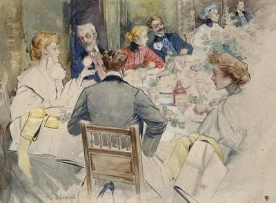 This week we're breaking down dinner party! An Elegant Dinner Party - Beraud Art Print, Canvas