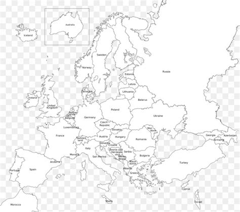 Europe World Map Black And White Blank Map Png X Px Europe