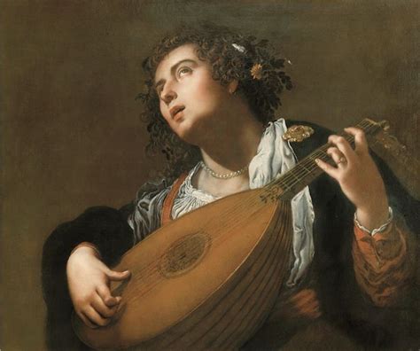 Filewoman Playing A Lute By Artemisia Wikimedia Commons